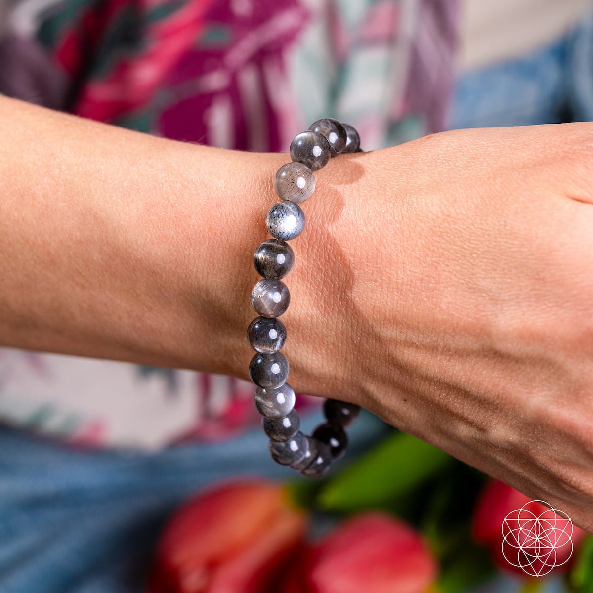The Empath’s Cord Cutter – Black Moonstone Bracelet by Conscious Items at Shirley Shoppe