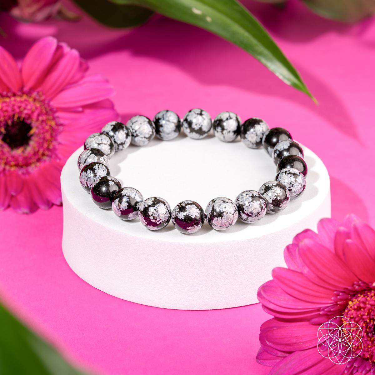 The Pattern Breaker – Snowflake Obsidian Bracelet by Conscious Items at Shirley Shoppe