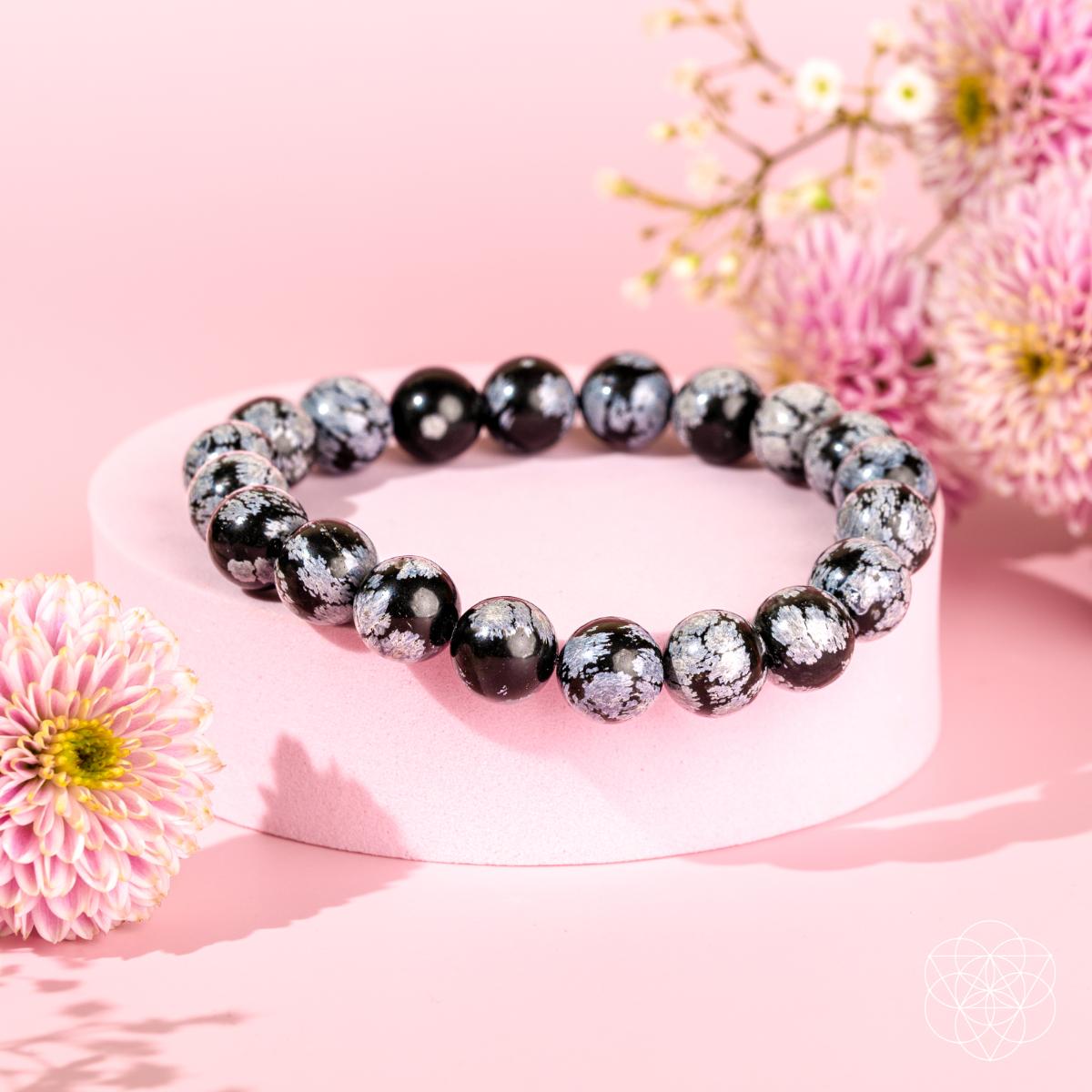 The Pattern Breaker – Snowflake Obsidian Bracelet by Conscious Items at Shirley Shoppe