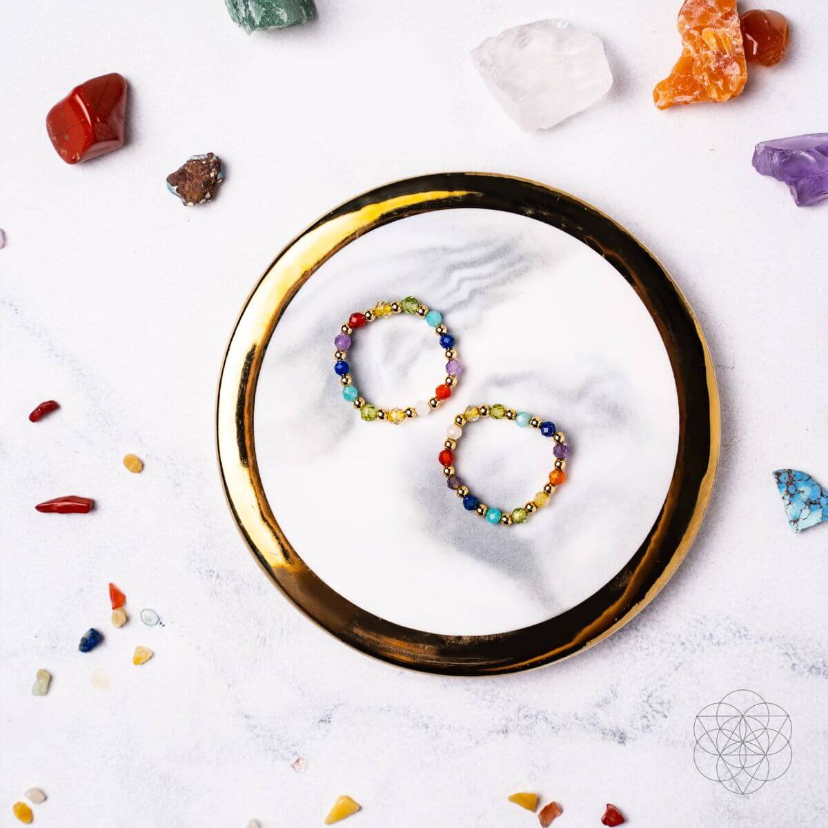 The Rainbow Freedom Rings by Conscious Items at Shirley Shoppe
