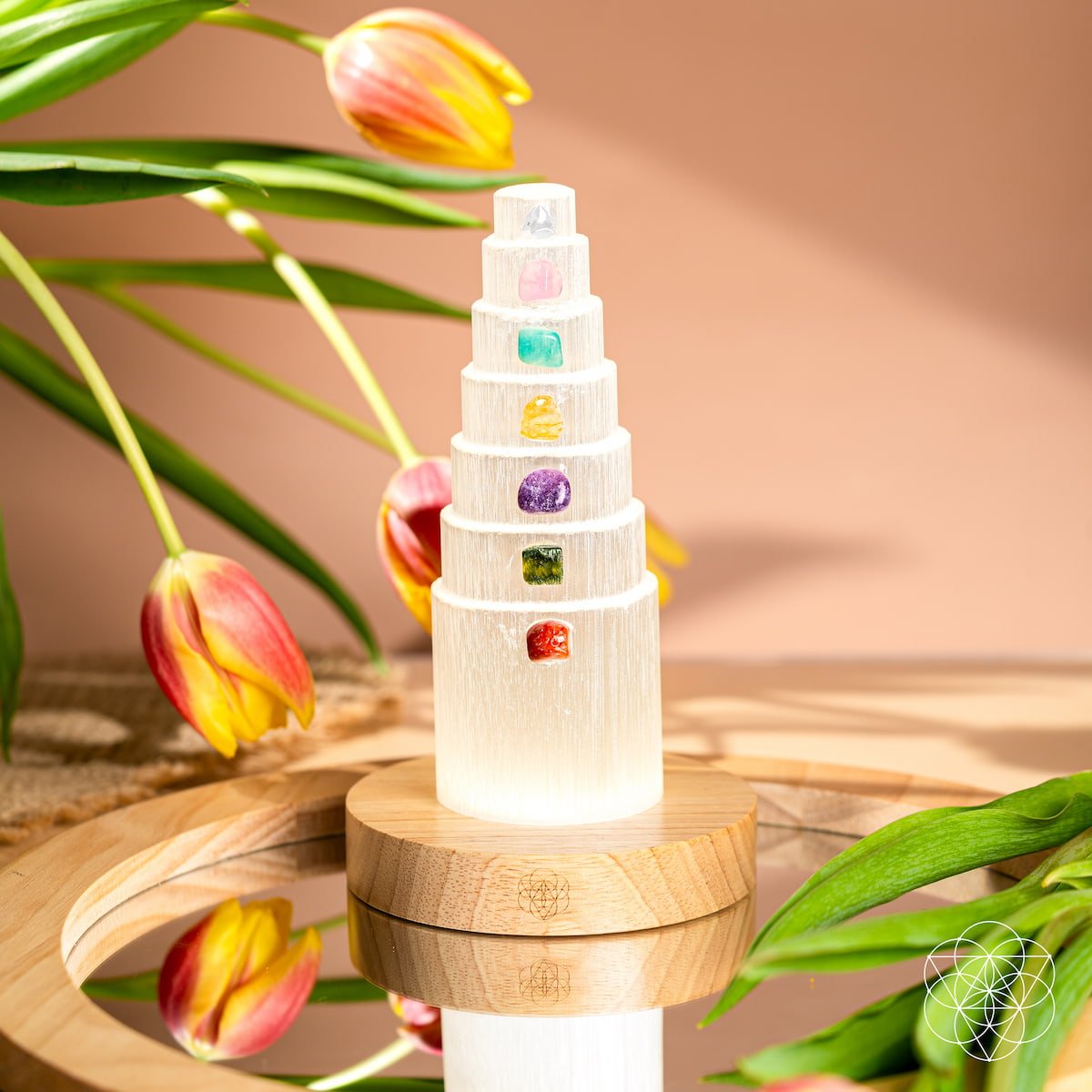 The Stress Shield Lamp - 7 Stones of Healing by Conscious Items at Shirley Shoppe
