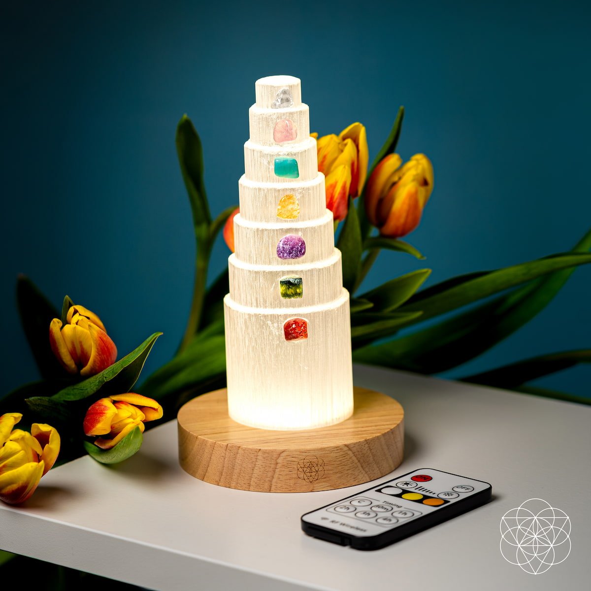 The Stress Shield Lamp - 7 Stones of Healing by Conscious Items at Shirley Shoppe