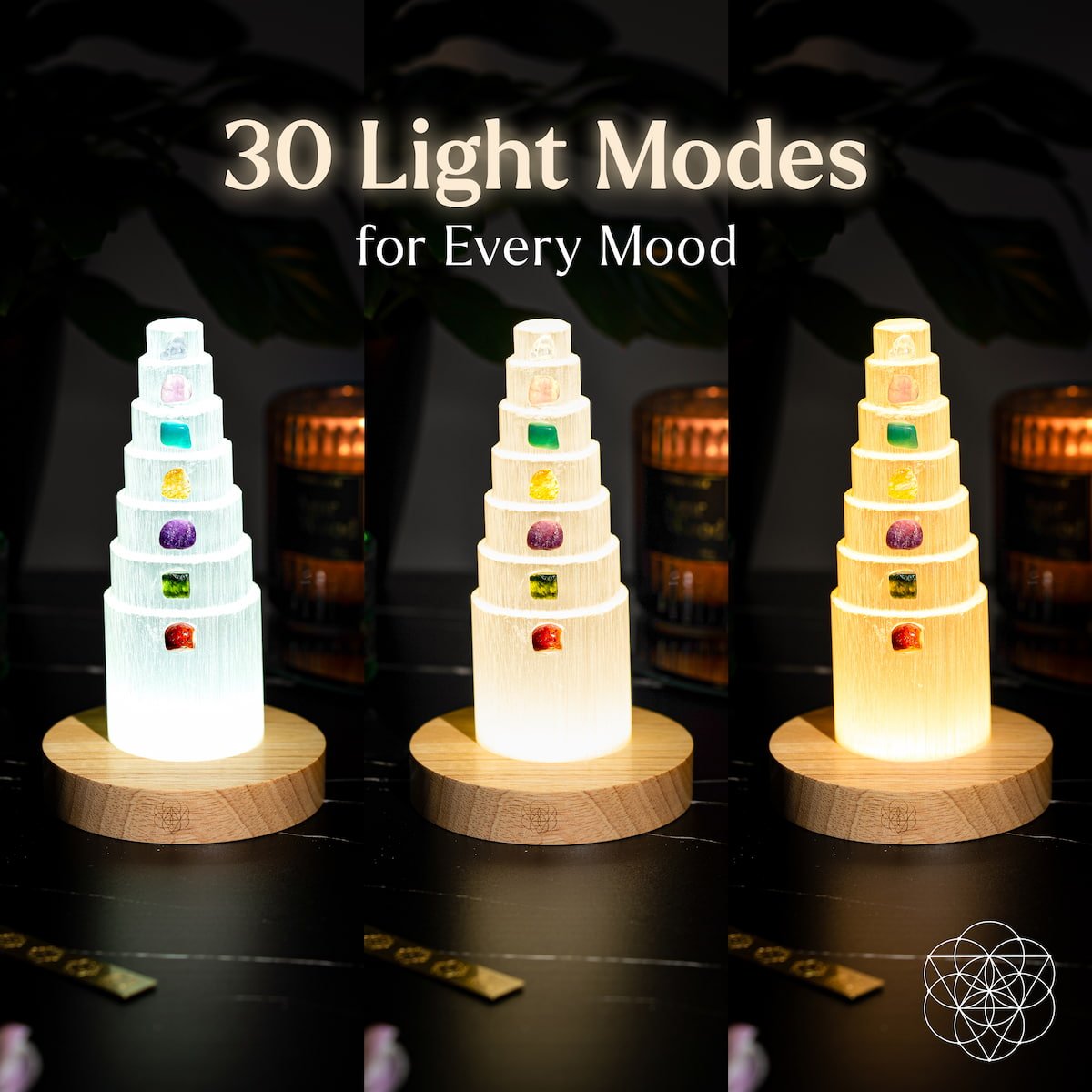 The Stress Shield Lamp - 7 Stones of Healing by Conscious Items at Shirley Shoppe
