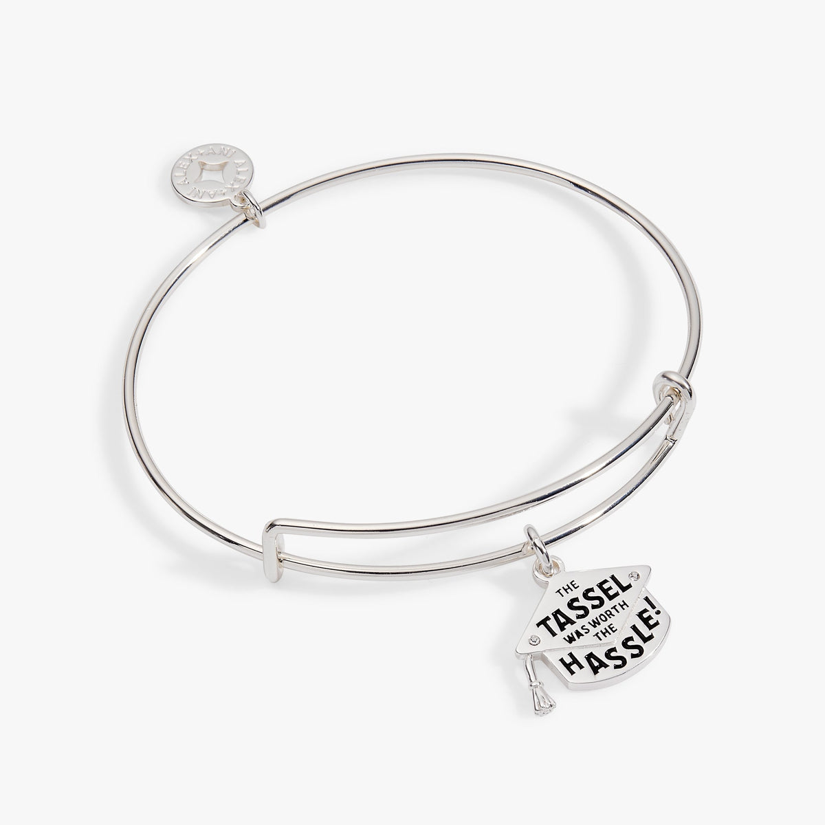 "The Tassel Was Worth The Hassle" Charm Bangle by ALEX AND ANI at Shirley Shoppe