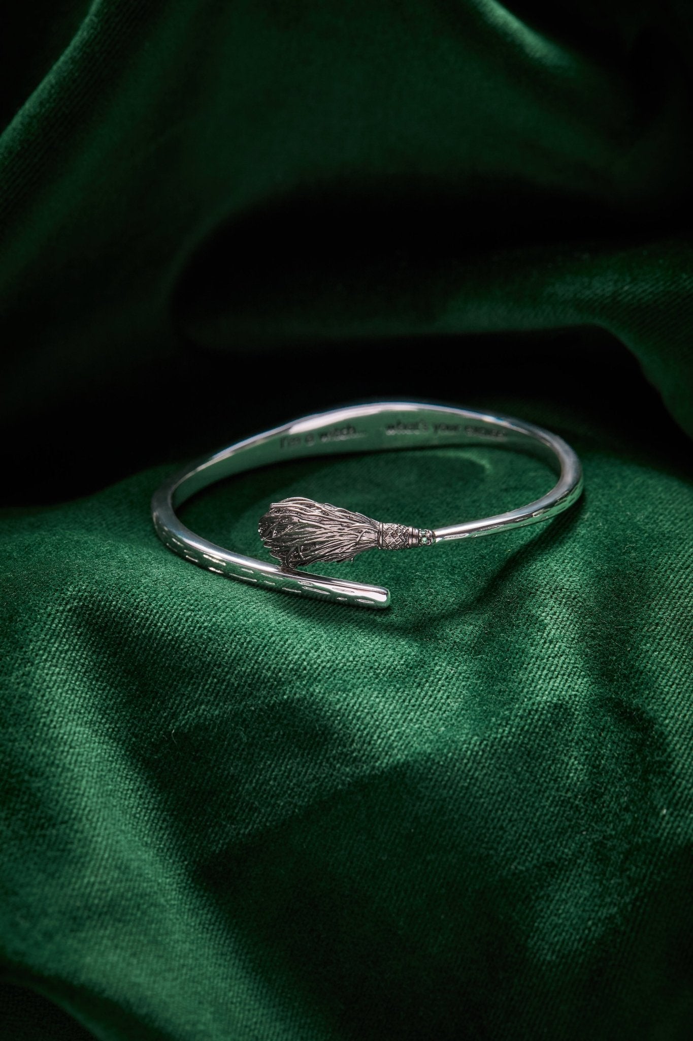 The Wizard of Oz™ Wicked Witch Broom Bypass Cuff by ALEX AND ANI at Shirley Shoppe