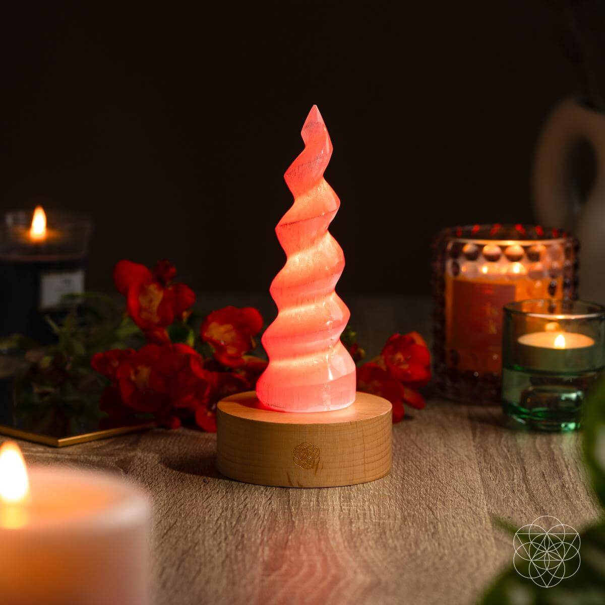 Therapy By Light - Selenite Flame Lamp by Conscious Items at Shirley Shoppe