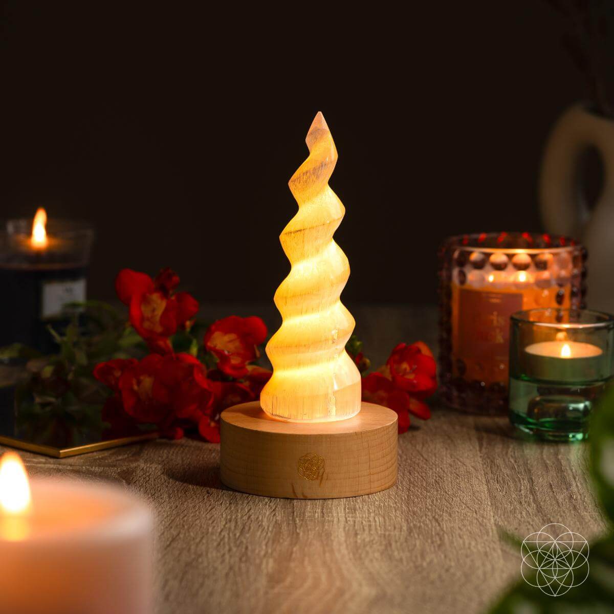 Therapy By Light - Selenite Flame Lamp by Conscious Items at Shirley Shoppe