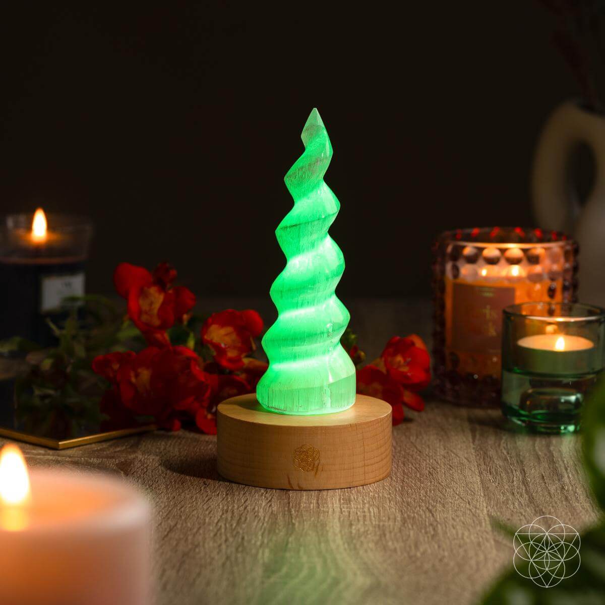 Therapy By Light - Selenite Flame Lamp by Conscious Items at Shirley Shoppe