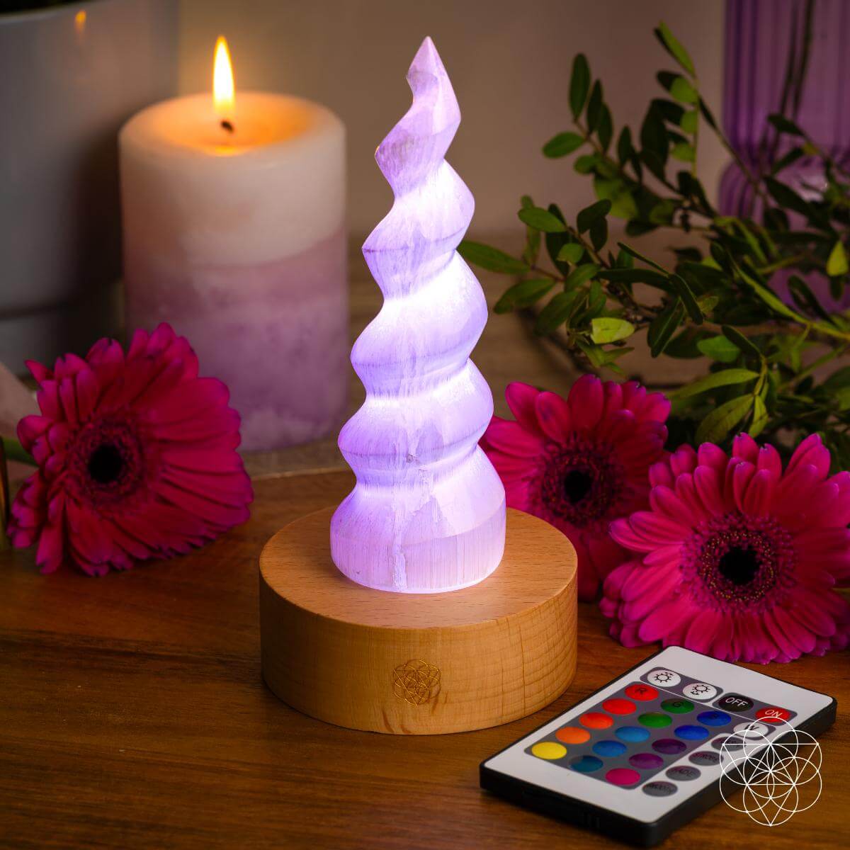 Therapy By Light - Selenite Flame Lamp by Conscious Items at Shirley Shoppe
