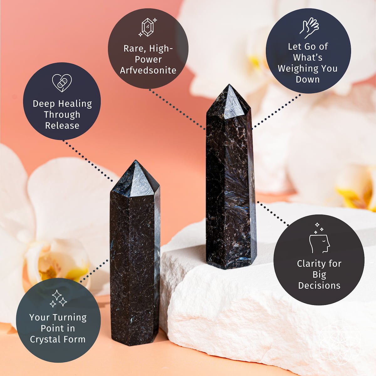 This Is Your Breakthrough – Rare Arfvedsonite Point by Conscious Items at Shirley Shoppe