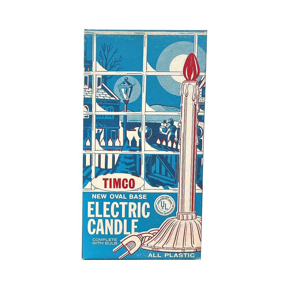 Timco Electric Candle Christmas Lights Box Wood Cutout - 10" by Quirks! at Shirley Shoppe