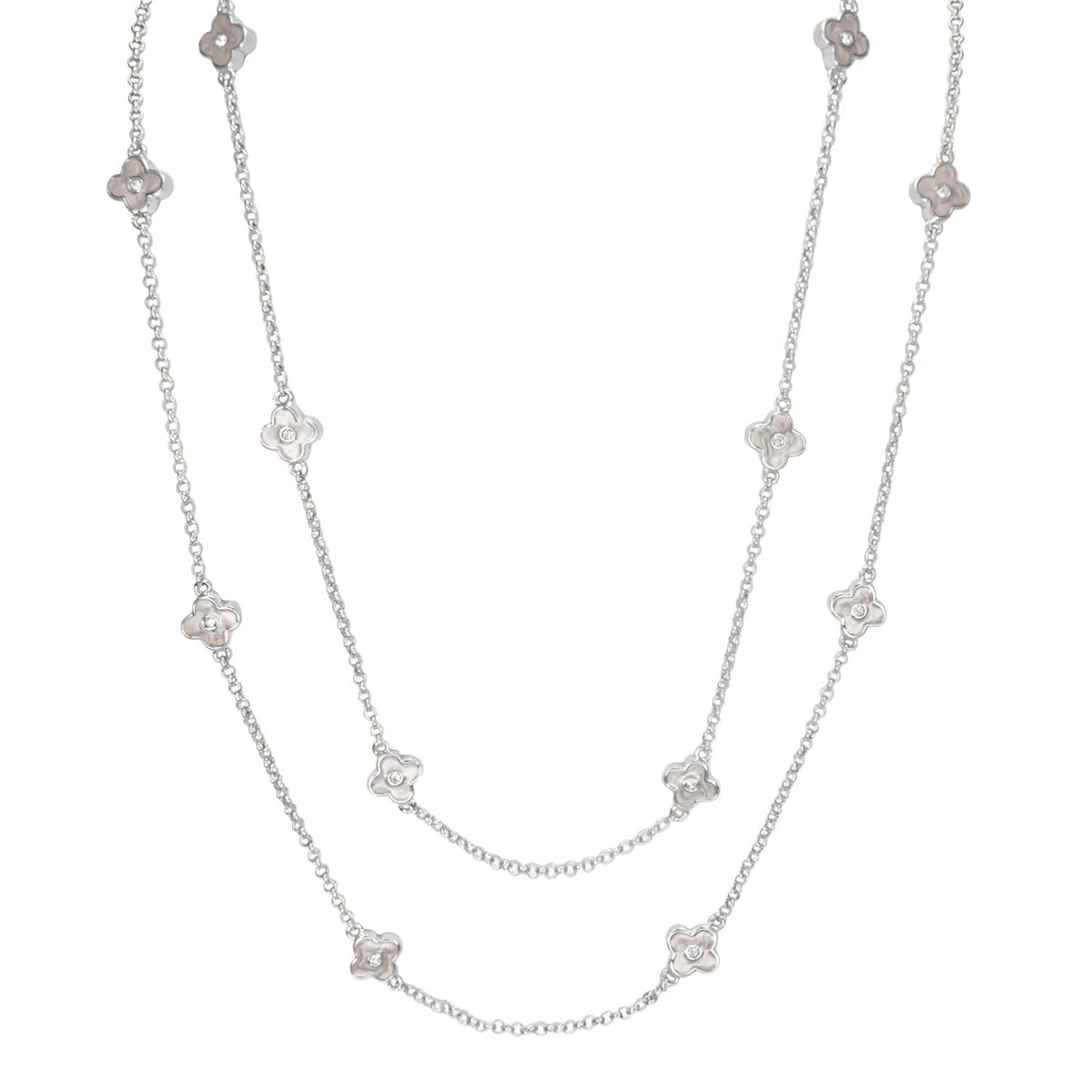 Daisy Love Necklace — 48-Inch Framed Flower