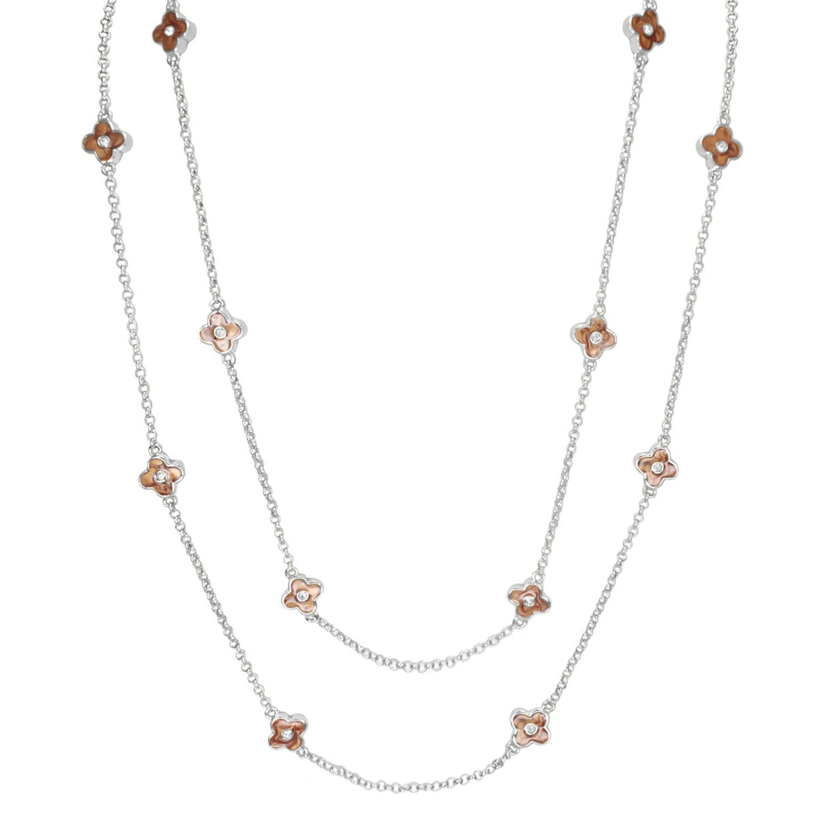 Daisy Love Necklace — 48-Inch Framed Flower