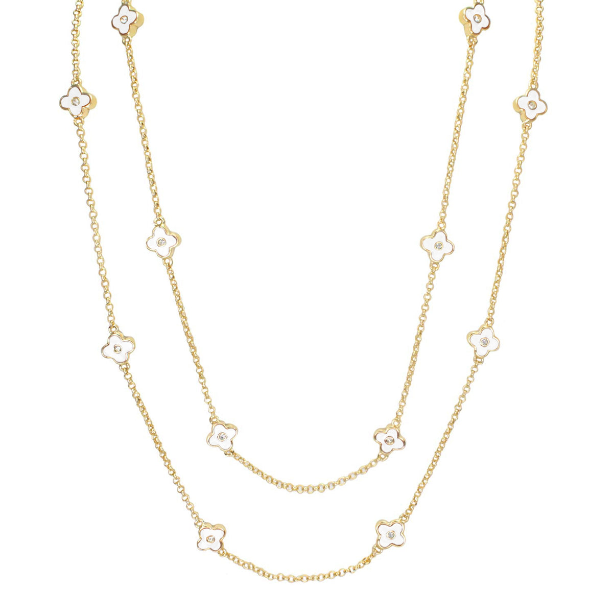 Daisy Love Necklace — 48-Inch Framed Flower