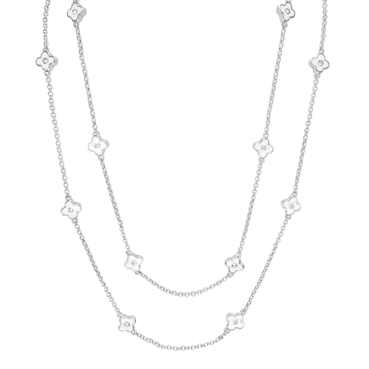 Daisy Love Necklace — 48-Inch Framed Flower