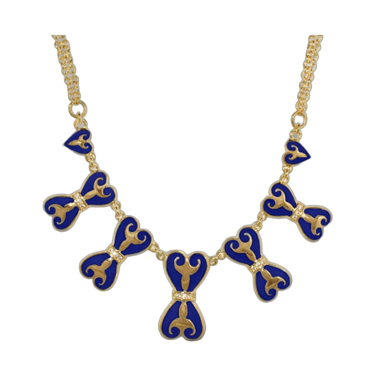 Bows and Hearts Necklace