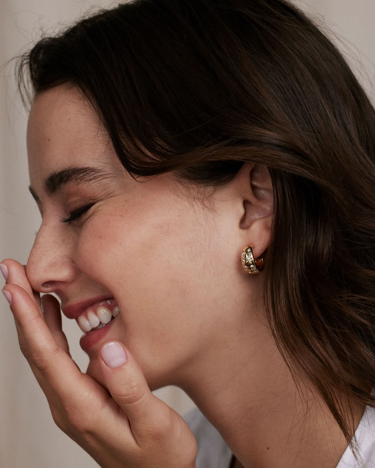 To the Moon and Back Hoop Earrings by Bryan Anthonys at Shirley Shoppe