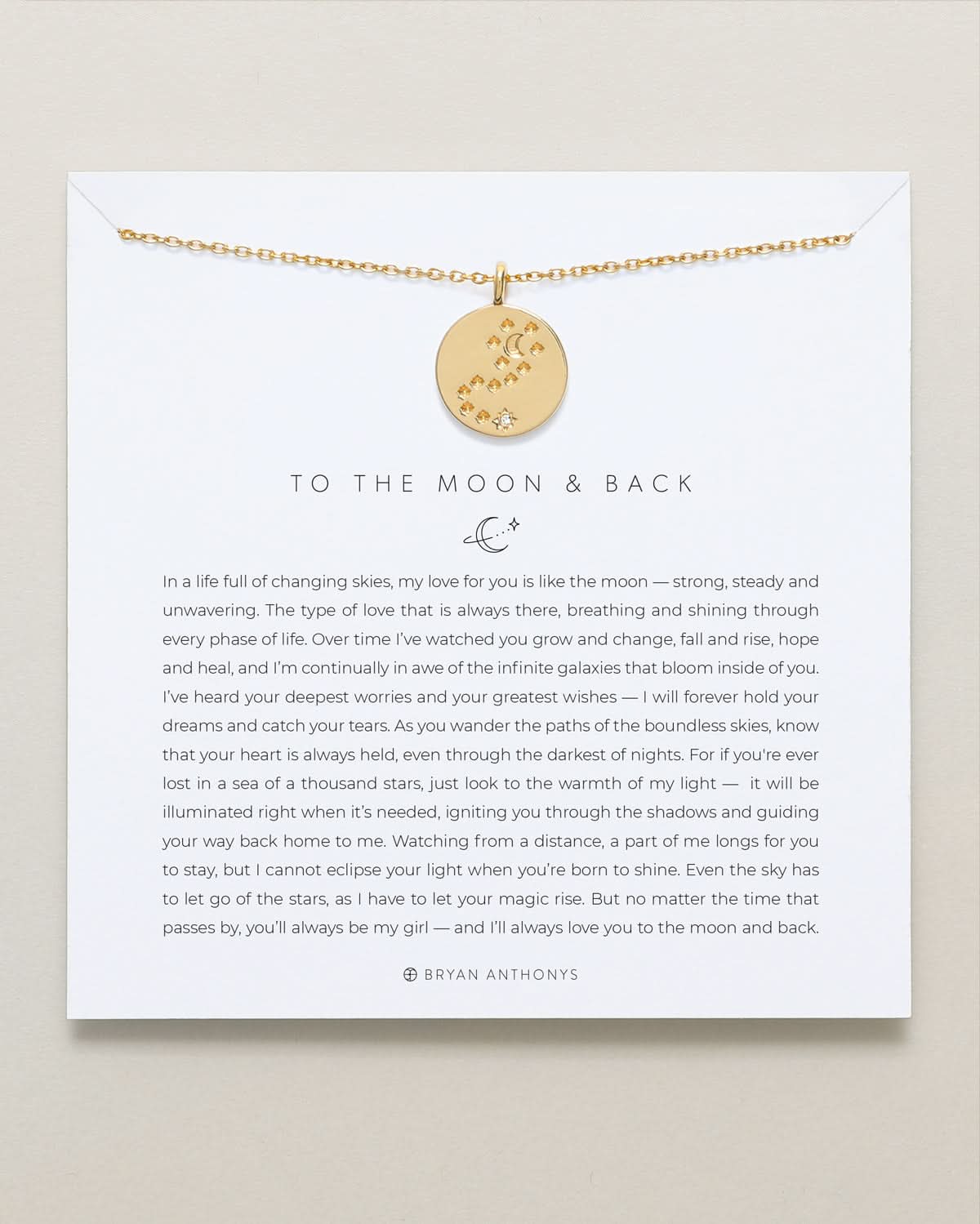 To the Moon and Back Necklace by Bryan Anthonys at Shirley Shoppe