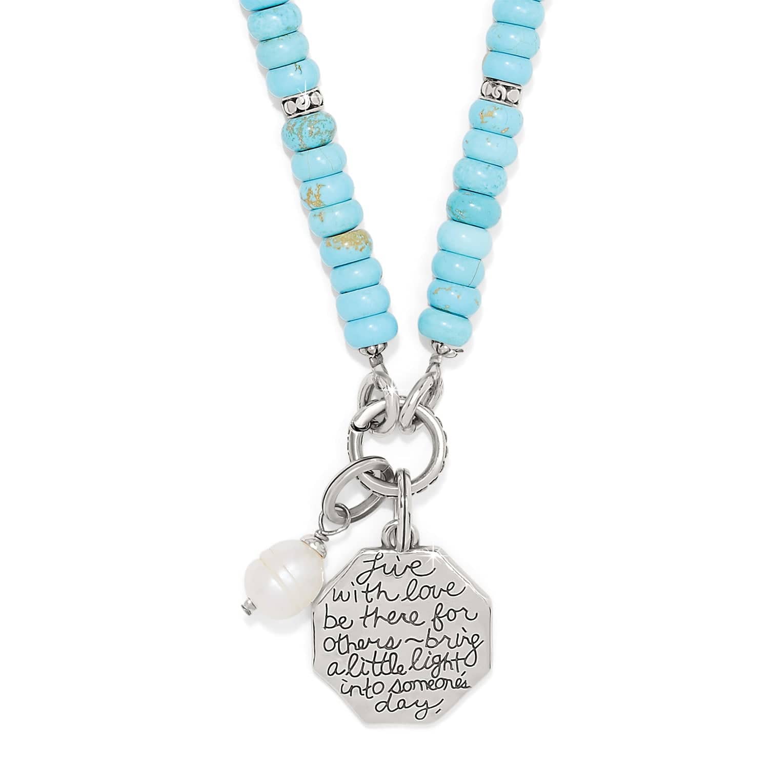 Token Charm Turquoise Necklace