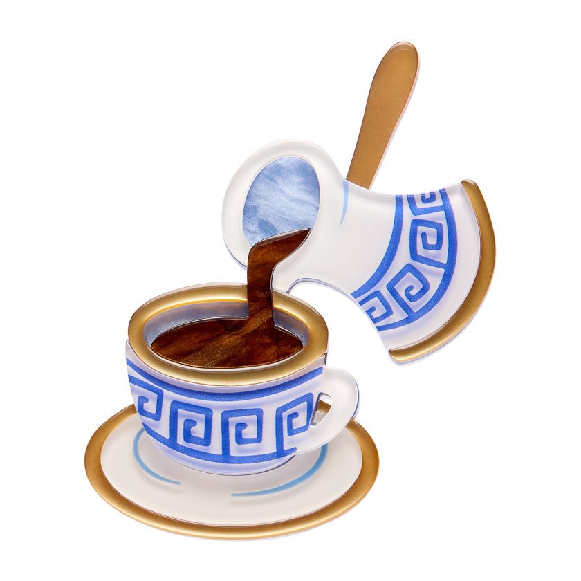 Traditional Brew Brooch by Erstwilder by Quirks! at Shirley Shoppe