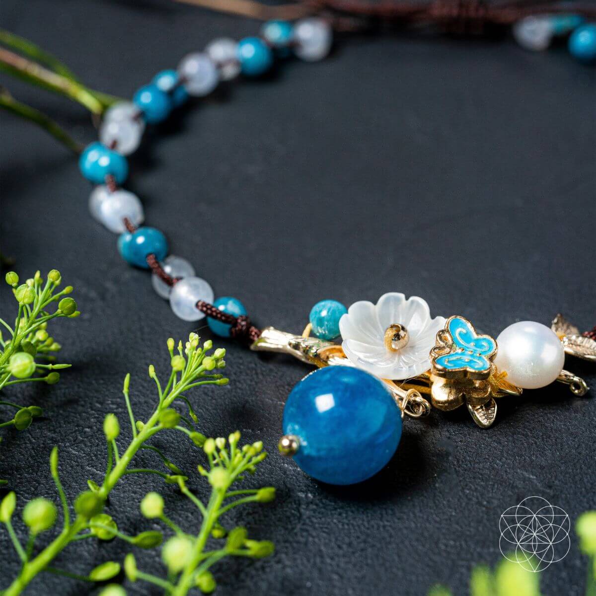 Triple Crystal Anklet of Positivity by Conscious Items at Shirley Shoppe