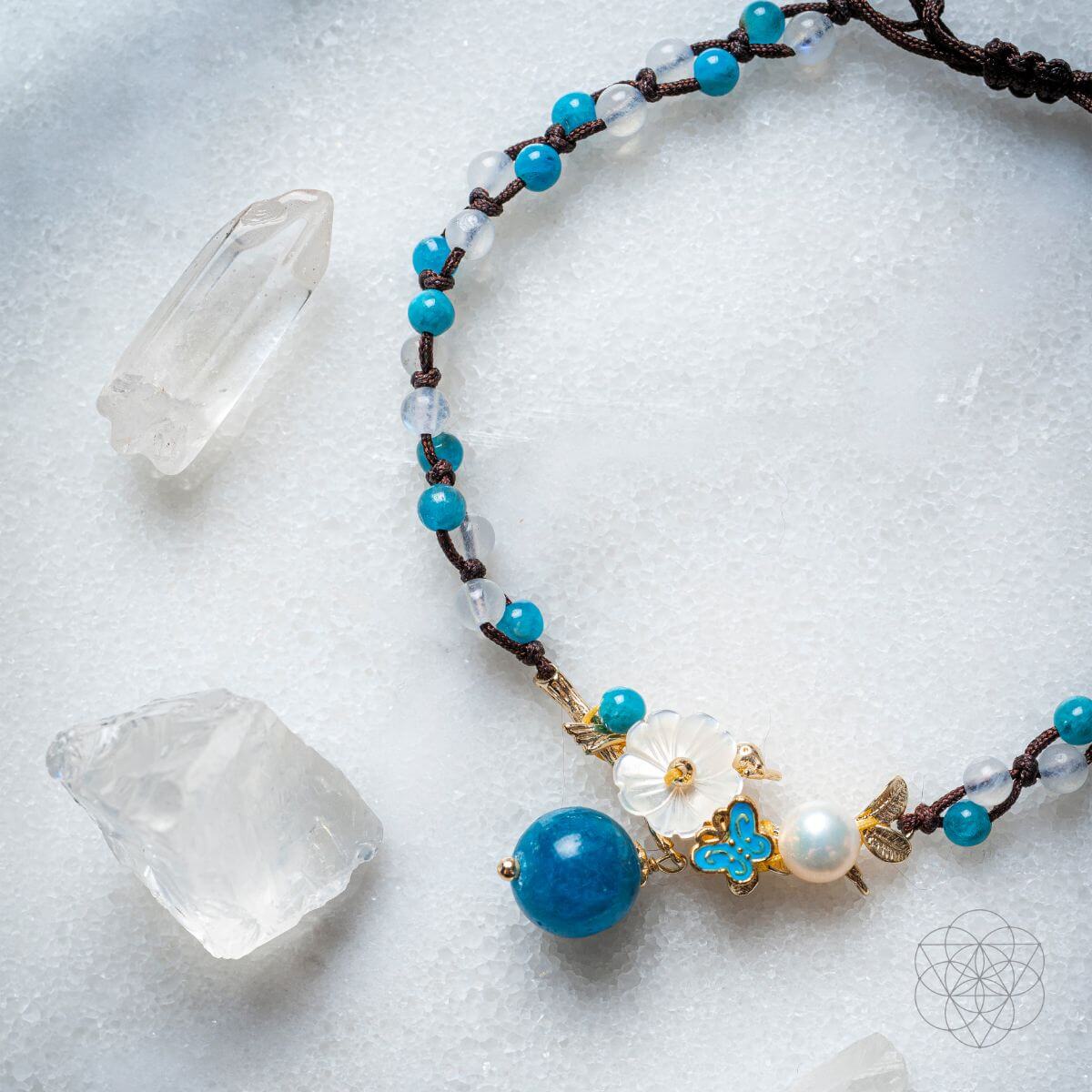 Triple Crystal Anklet of Positivity by Conscious Items at Shirley Shoppe