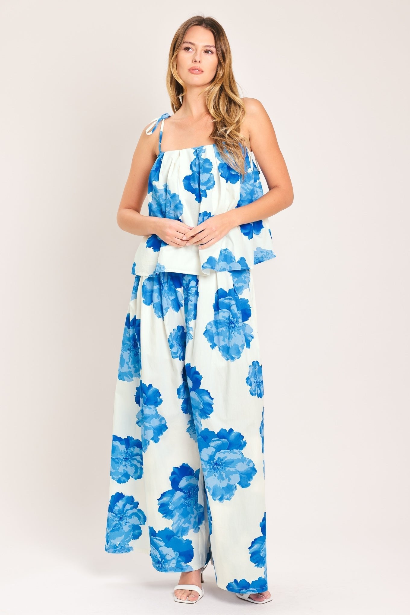 TROPIC BLUE WOVEN PANTS by Flying Tomato at Shirley Shoppe