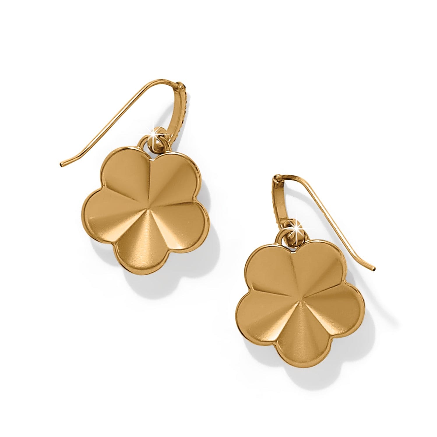 Trust Your Journey Golden Flower Earrings