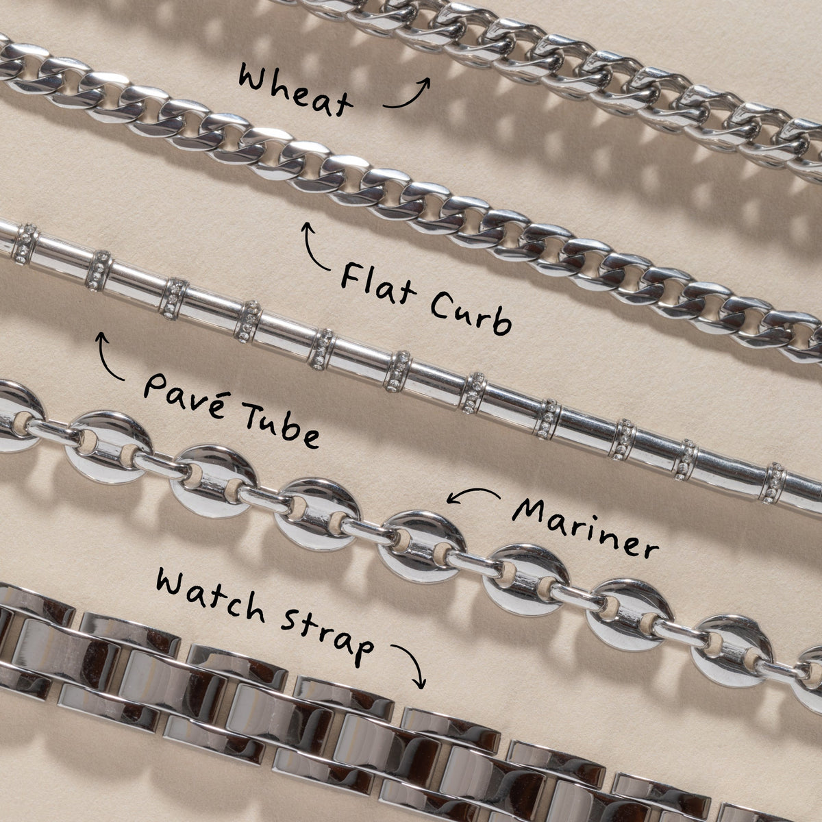 Tube Bead and Crystal Chain Bracelet by ALEX AND ANI at Shirley Shoppe