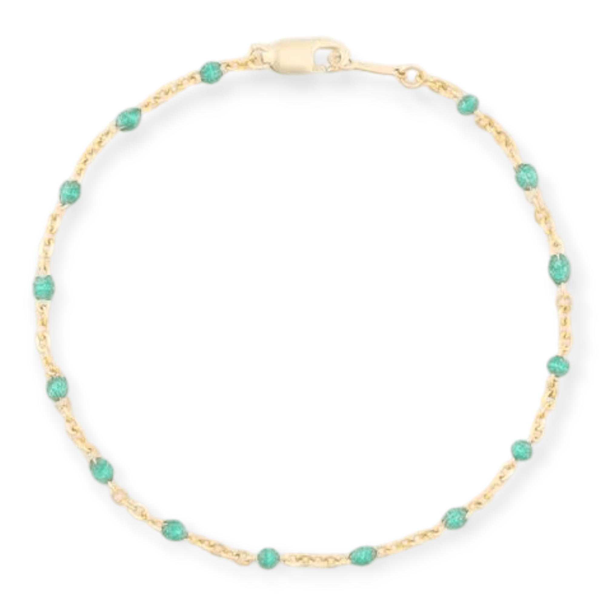 turquoise daisy bracelet by Cuffed by Nano LLC at Shirley Shoppe