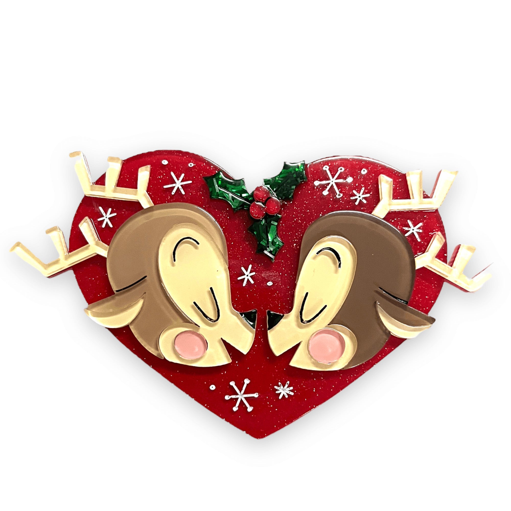 Cupid Brooch by Asia Ellington x Lipstick & Chrome — Vintage Valentine's Day Acrylic Pin