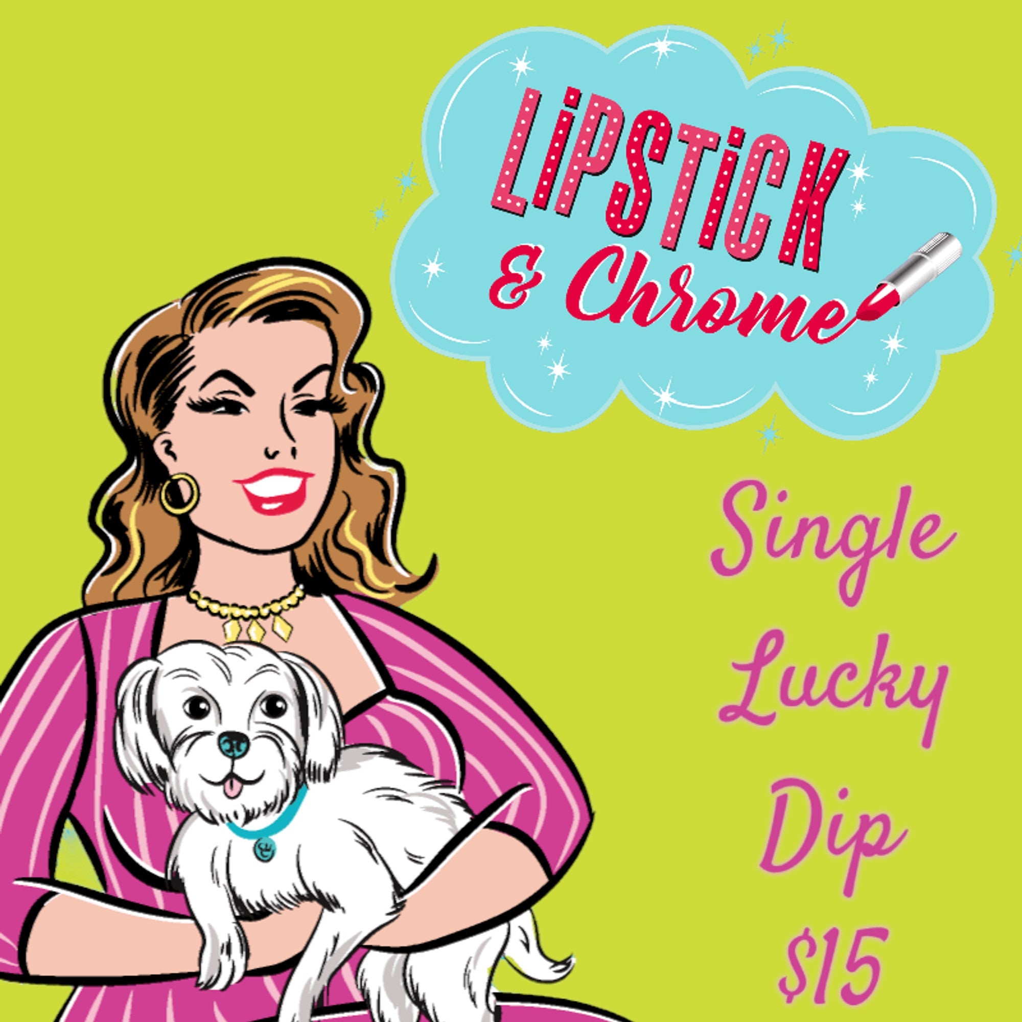 Mystery Brooch Lucky Dip — Surprise Vintage Pin | Lipstick & Chrome