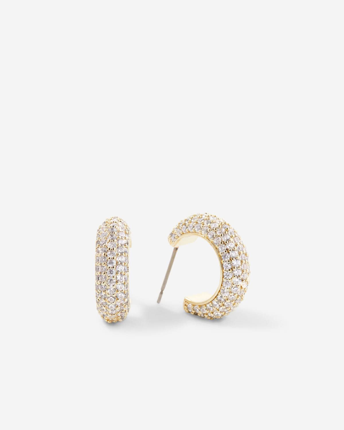Unstoppable Pave Mini Hoop Earrings by Bryan Anthonys at Shirley Shoppe
