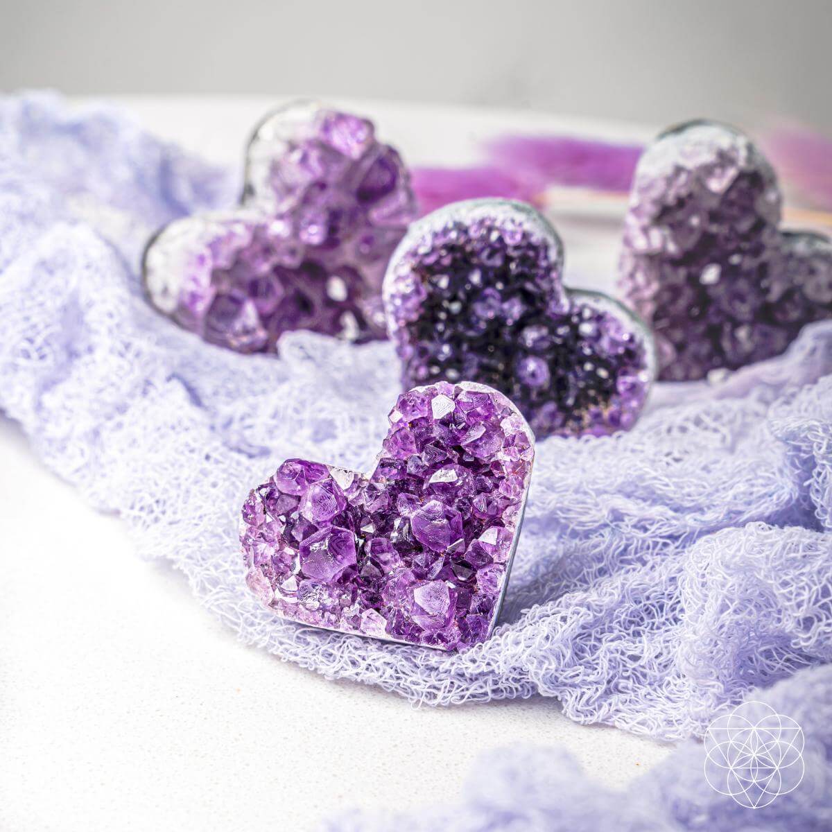 Uruguayan Amethyst Love Heart Cluster - AAA Premium Quality by Conscious Items at Shirley Shoppe