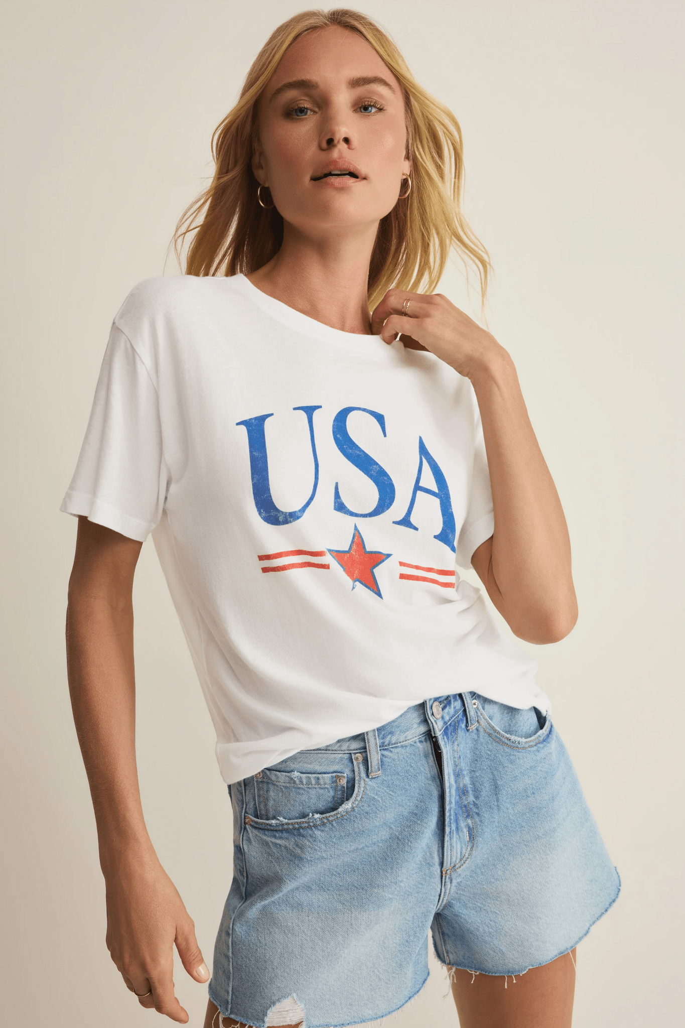 USA Star Boyfriend Tee by z supply at Shirley Shoppe