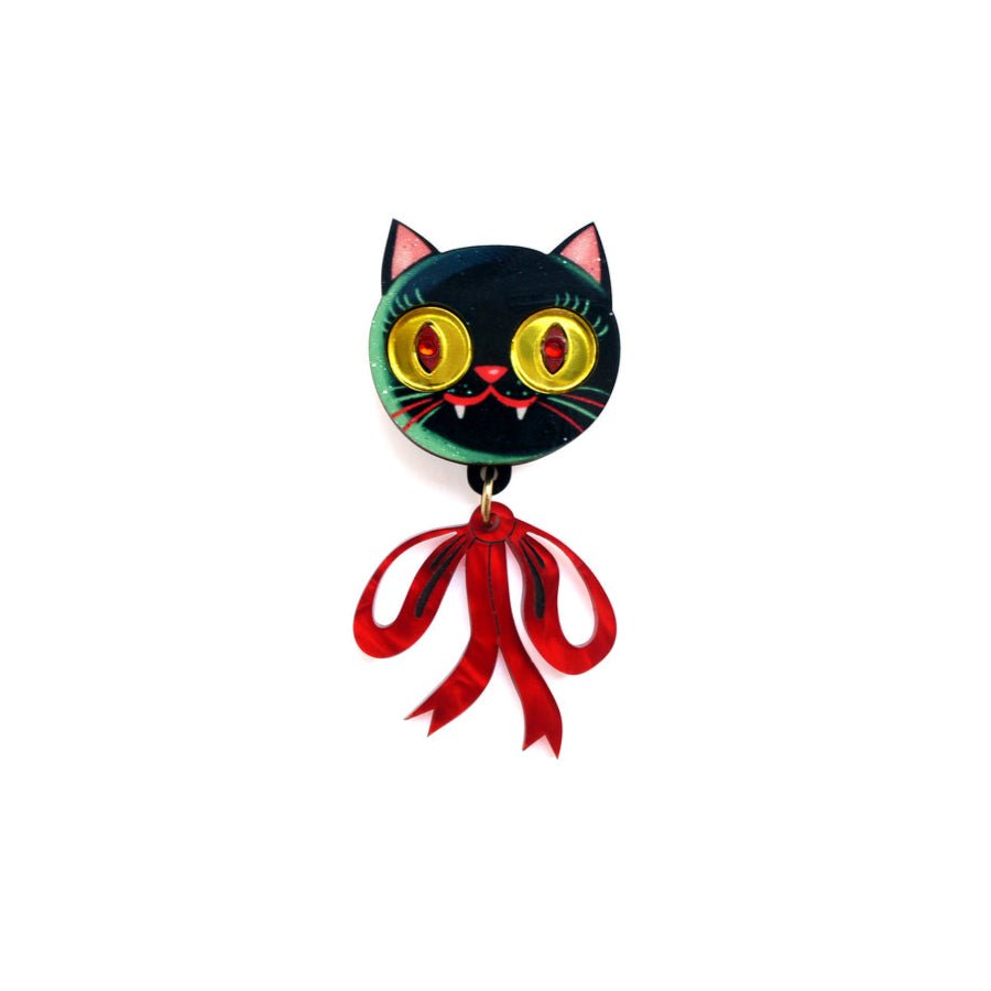 Vampire Kitten Button Cover by Laliblue by Quirks! at Shirley Shoppe