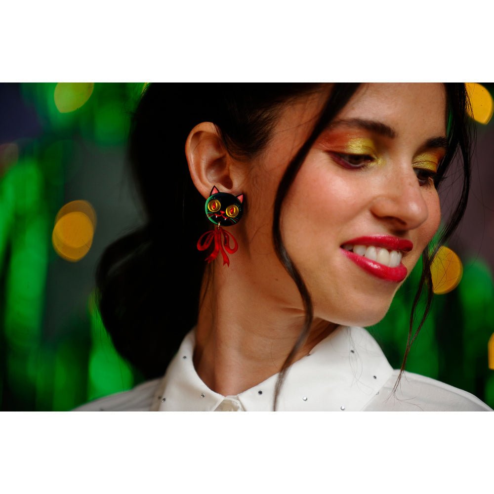 Vampire Kitten Earrings by Laliblue by Quirks! at Shirley Shoppe