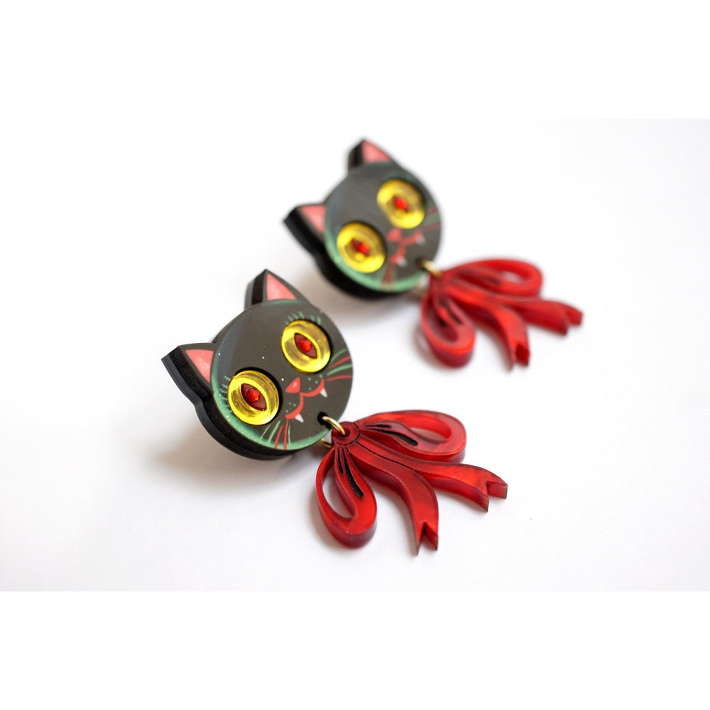 Vampire Kitten Earrings by Laliblue by Quirks! at Shirley Shoppe