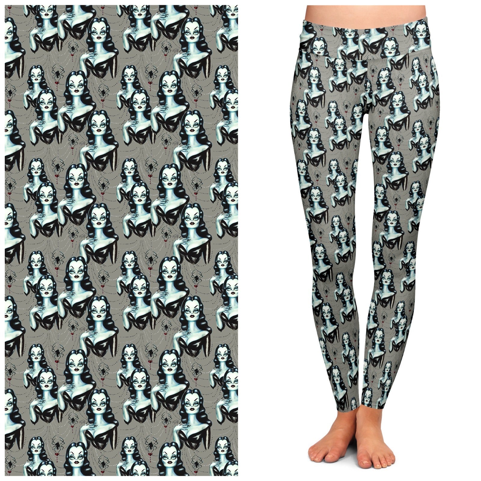 "Vampire Vixen" Leggings by Miss Fluff x Lipstick & Chrome by Quirks! at Shirley Shoppe