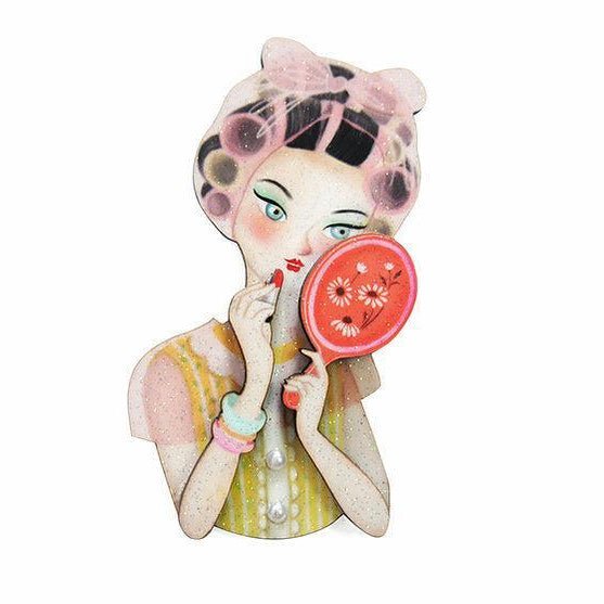 Vanity Lady Brooch by Laliblue by Quirks! at Shirley Shoppe