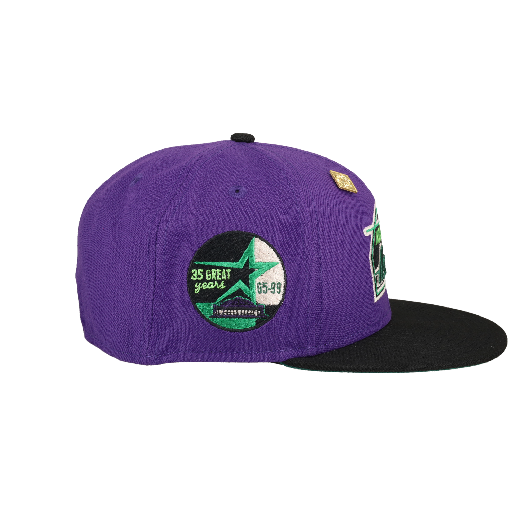 Houston Astros 35 Great Years Patch Purple 59Ffity Fitted Hat