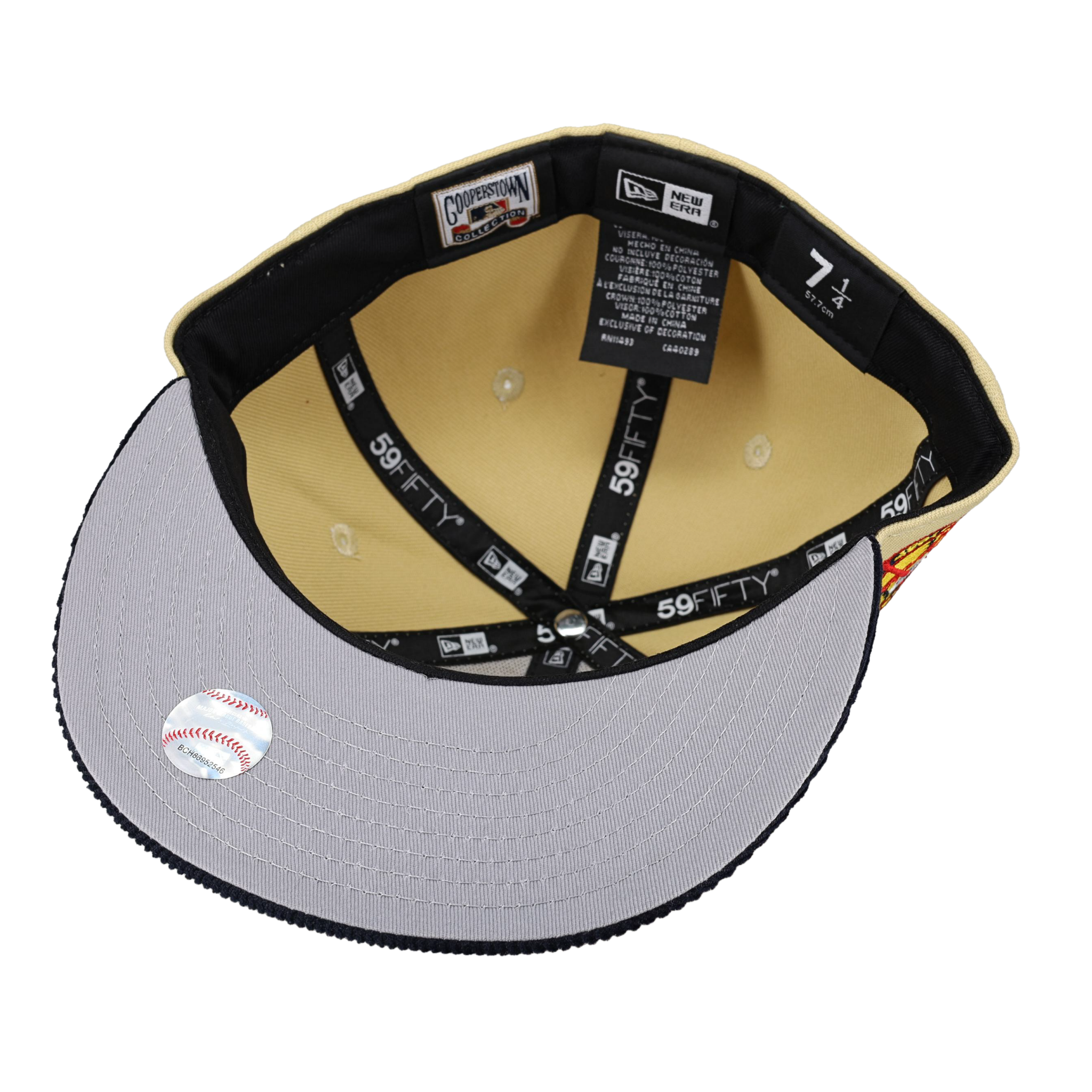 New York Yankees Vegas Gold 2.0 Collection 50th Year Patch Fitted Hat