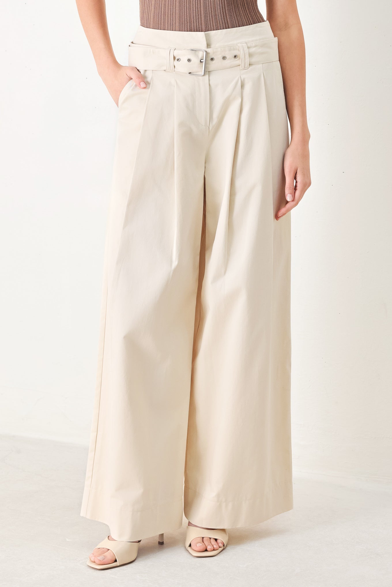 VELA WIDE WOVEN PANTS by Flying Tomato at Shirley Shoppe