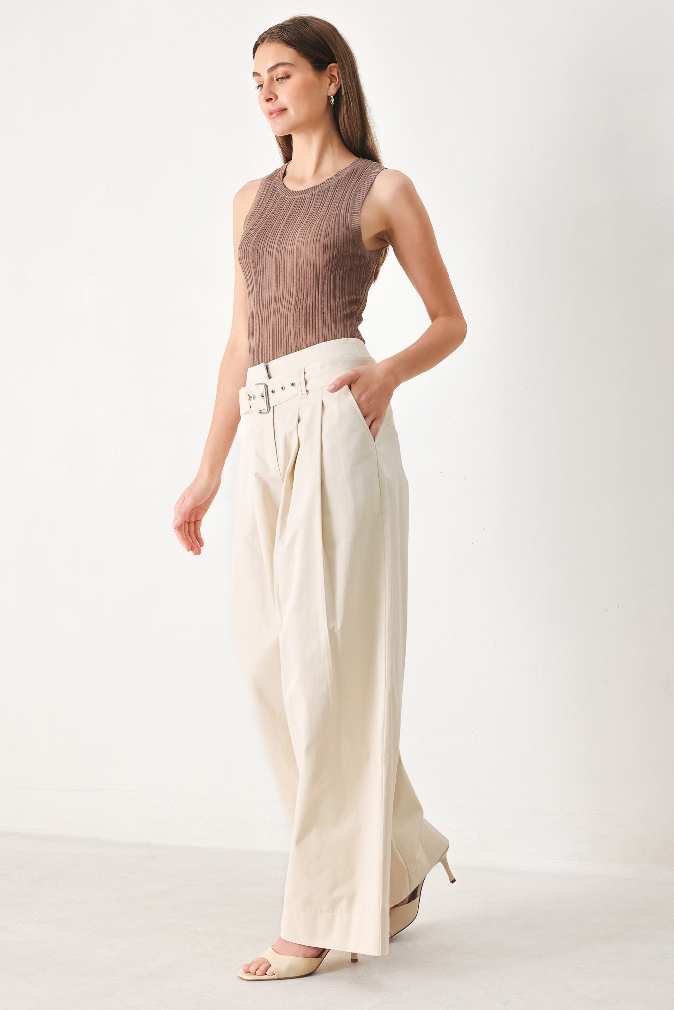 VELA WIDE WOVEN PANTS by Flying Tomato at Shirley Shoppe