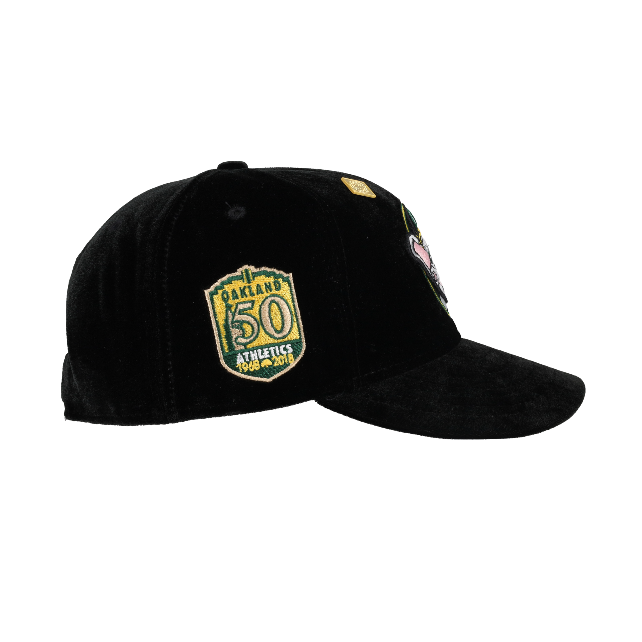 Oakland Athletics Velvet Stomper Mascot 50th Anniversary 59Fifty Fitted Hat