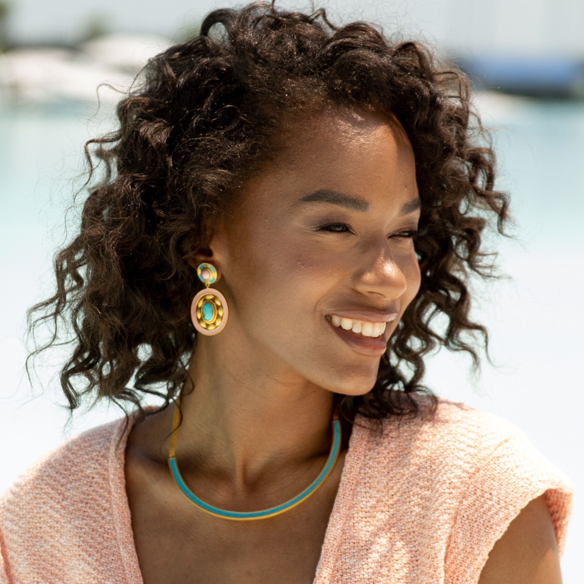 Venice Statement Earrings by Christina Greene at Shirley Shoppe