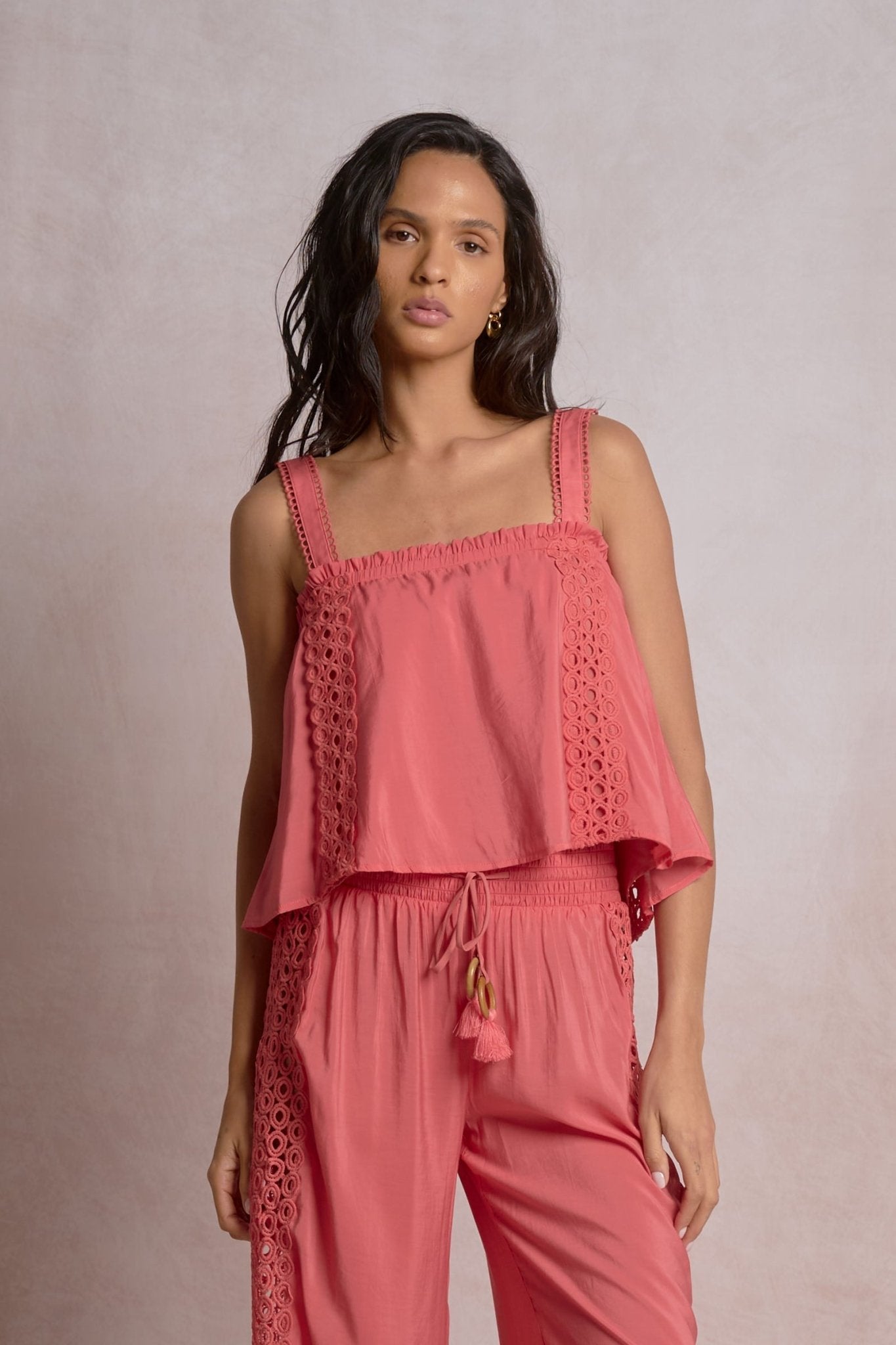 Vina Top Pink Bright by Shop Elan at Shirley Shoppe