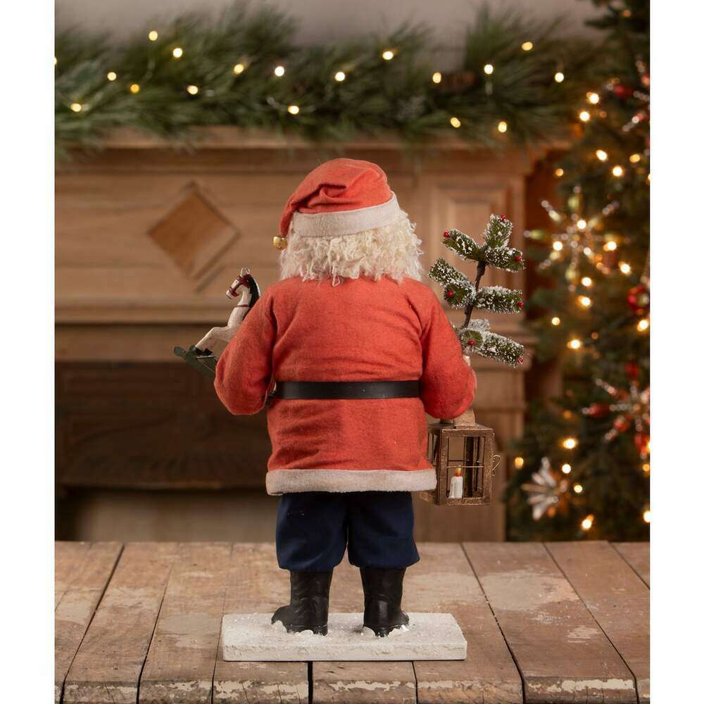Vintage Santa with Toy Horse by Bethany Lowe Designs