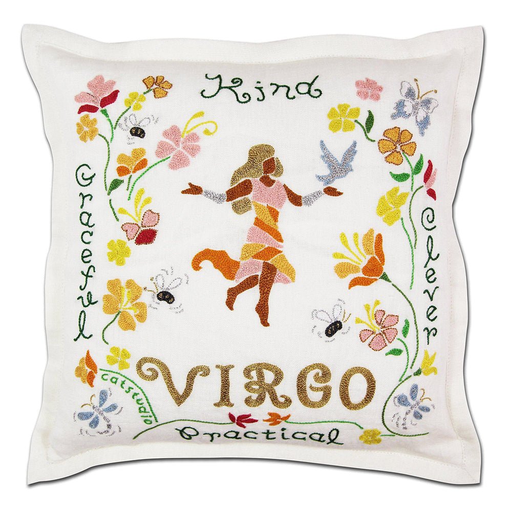 Virgo Astrology Hand - Embroidered Pillow by Cat Studio by Quirks! at Shirley Shoppe