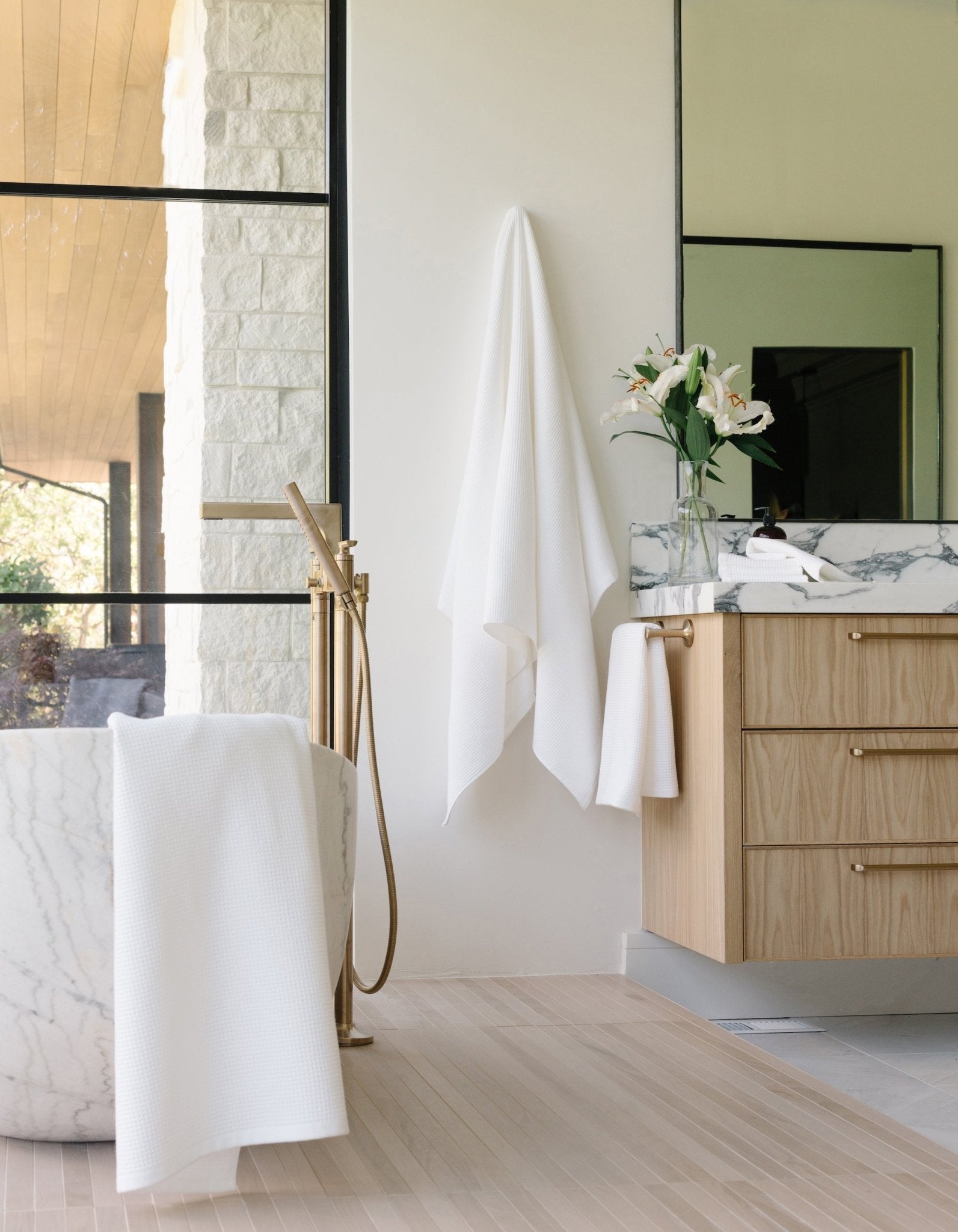 Waffle Bath Sheets by Cozy Earth at Shirley Shoppe